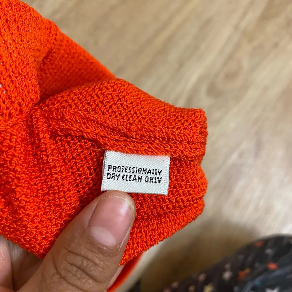 St. John Vibrant Orange Pencil Skirt - Image 5