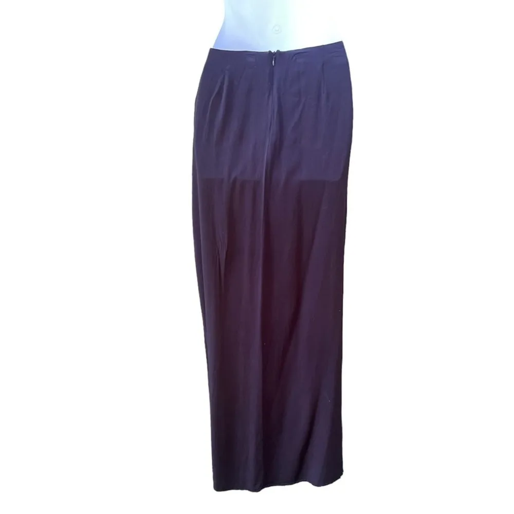 TOBI Black High Waist Maxi Skirt with front slit - Image 2