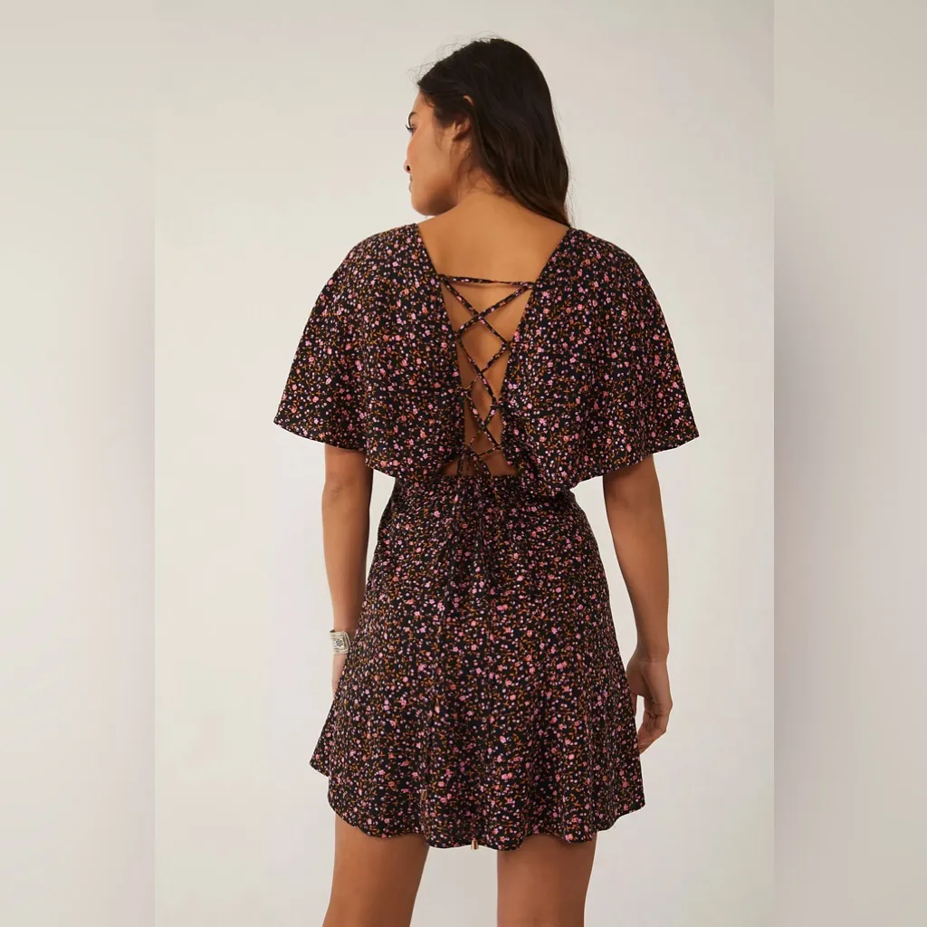 Free People Florence Mini Dress 100% Viscose - Image 3
