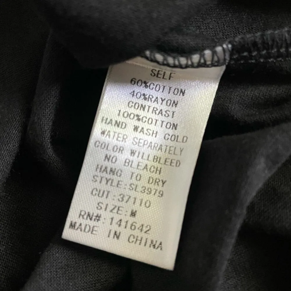 She+Sky Keyhole back Black sleeveless Empire waist Mini Dress NEW size M - Image 7