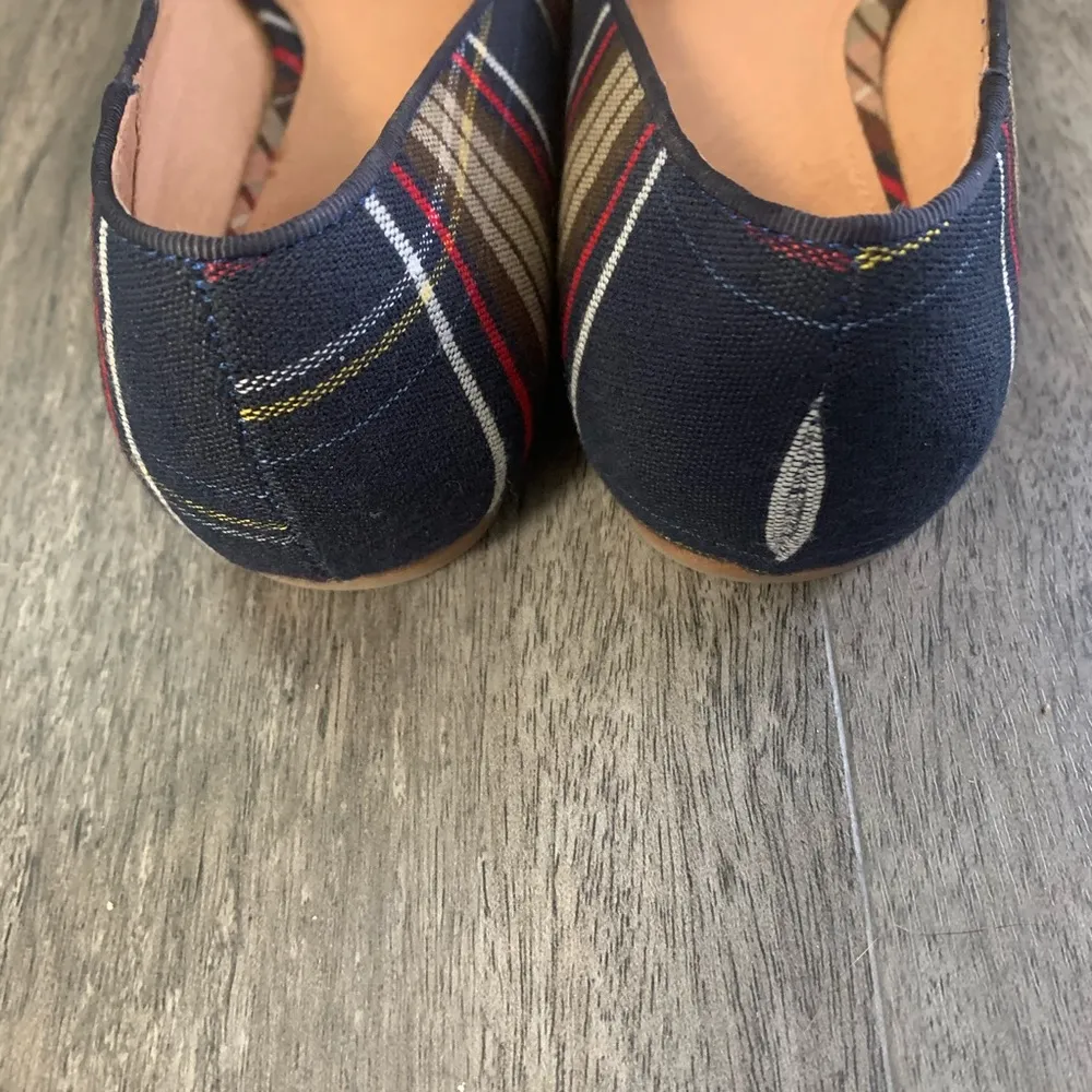 Joie daydreaming navy plaid pointed toe flats - Image 6