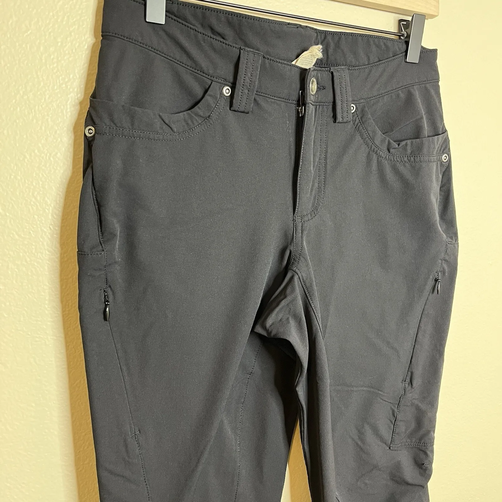 Duluth Trading Women's 4x31 Black Nylon Flexpedition Slim Pants Gorpcore Utility Size 4 - Image 2