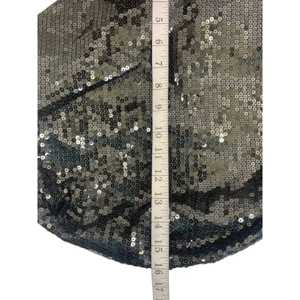 City Streets Women's Black Sequin Large Shoulder Bag - Image 3