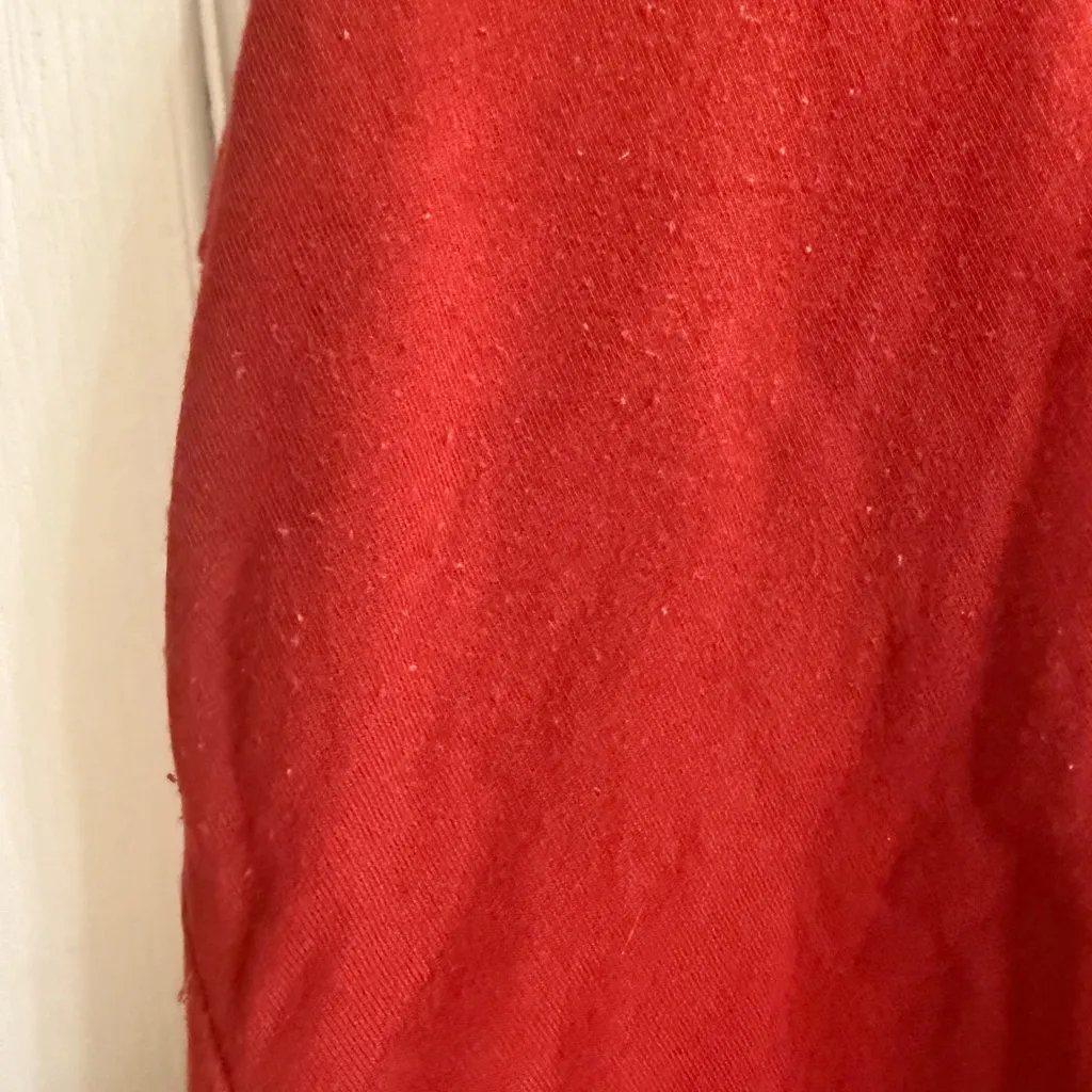 Torrid Red Dream Fleece Plush Notch Front Sleeveless Lounge Sleep Tank - size 1 - Image 2