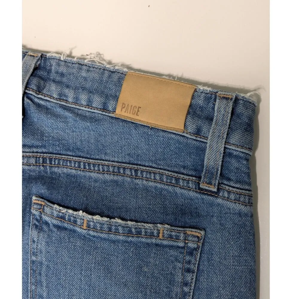PAIGE Vintage Hoxton Ankle Peg Jeans Novi Destructed Ripped Distressed Womens 26 - Image 5