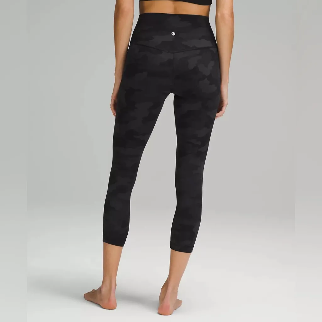 Lululemon Align High-Rise Crop 23" Heritage 365 Camo Deep Coal Multi 8 - Image 3