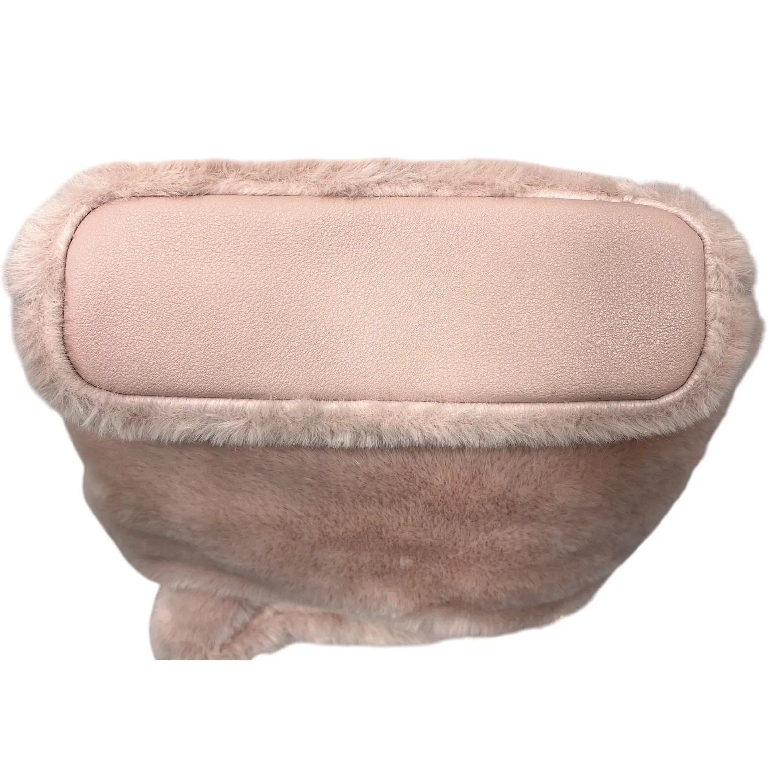 Juicy Couture Fluffy Mini Tote Bag Purse Handbag Blush Pink Bling Heart Spellout - Image 8