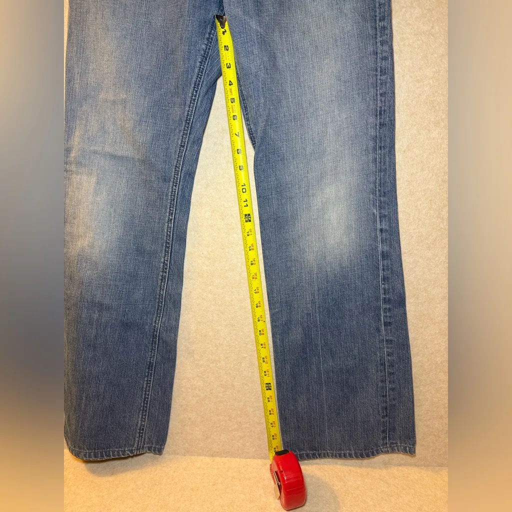 Joe's Women Blue Denim Rocker Jeans Medium Wash Straight Leg W 34 - Image 9