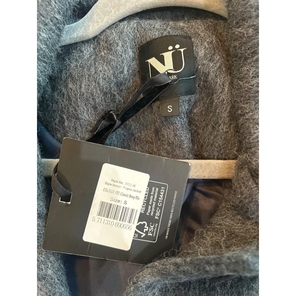 Nü Denmark Ragna Wool Blend Jacket Classic Navy Mix Womens Size Small Blue - Image 11