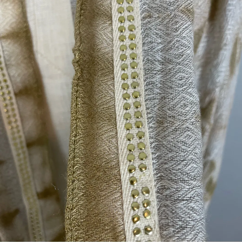 NWT Michael Stars Anthropologie Infinity Scarf Sparkle and Fade Eternity Gold - Image 7