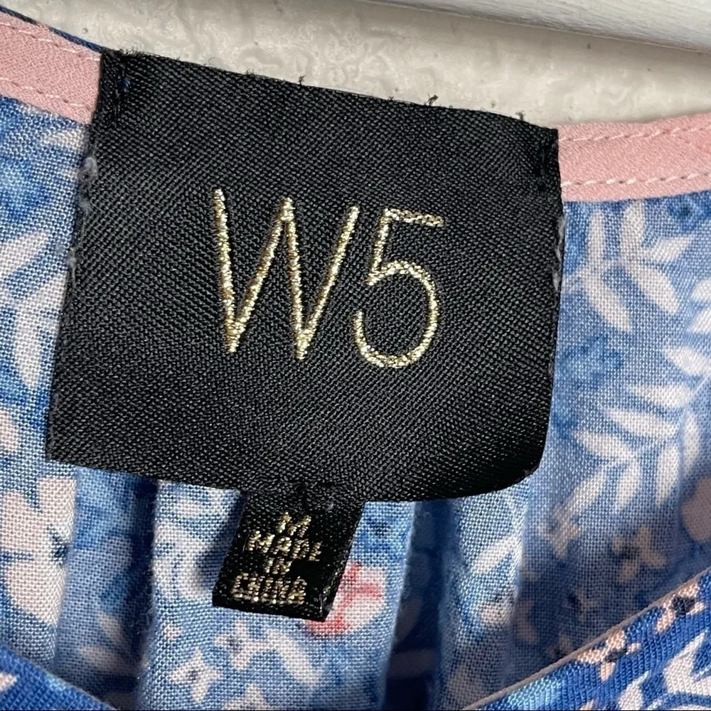 W5 Anthropologie Floral V-Neck‎ Flowy Top - Image 5