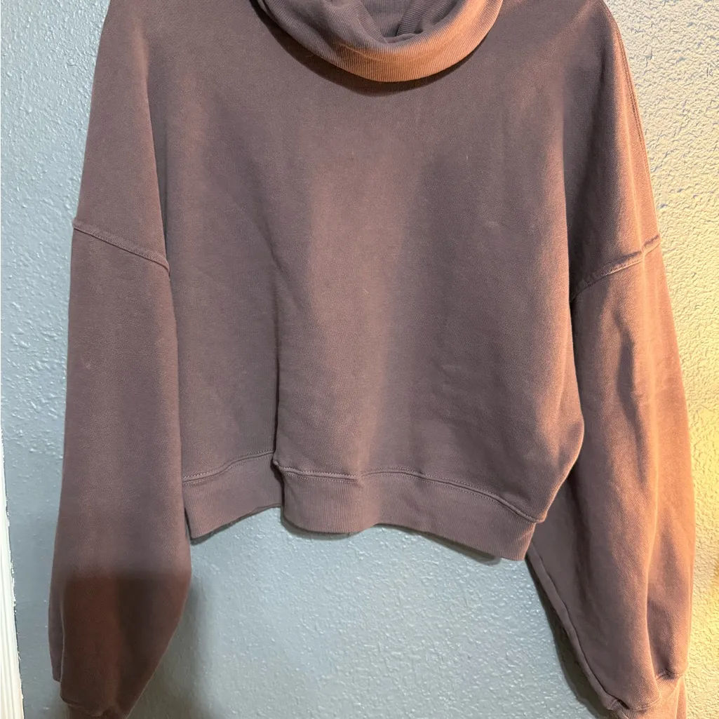 AGOLDE  Taupe Turtleneck Sweater - Image 4