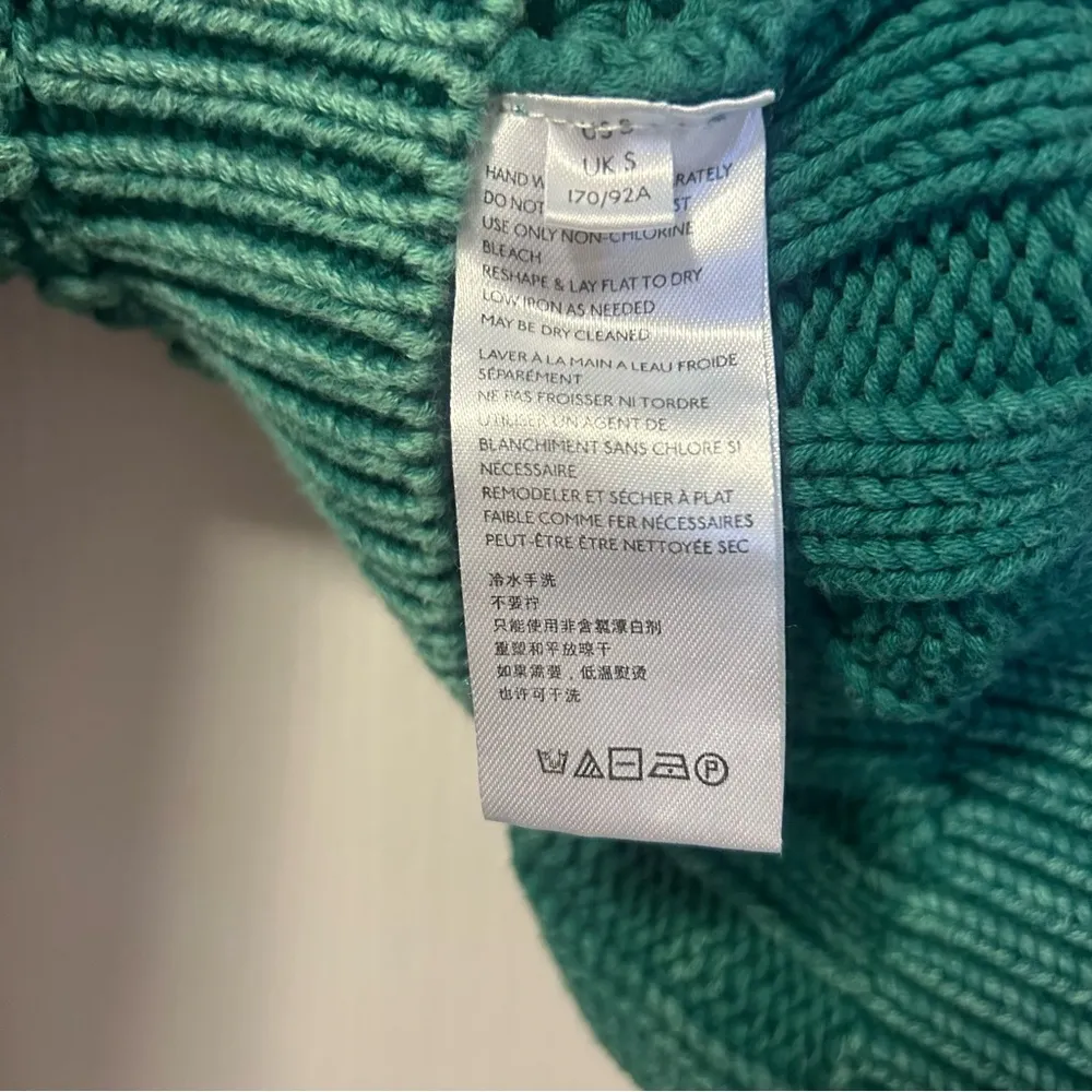 Green Botany Sweetheart Sweater, Size Small - Image 9