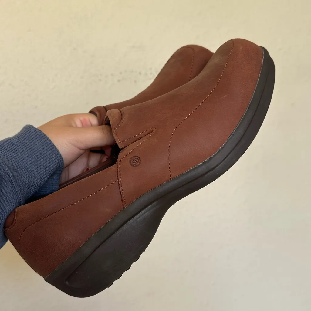 Red‎ Wing Worx 6102 Brown Leather Occupational Loafers Slip On Comfort size 5 - Image 5