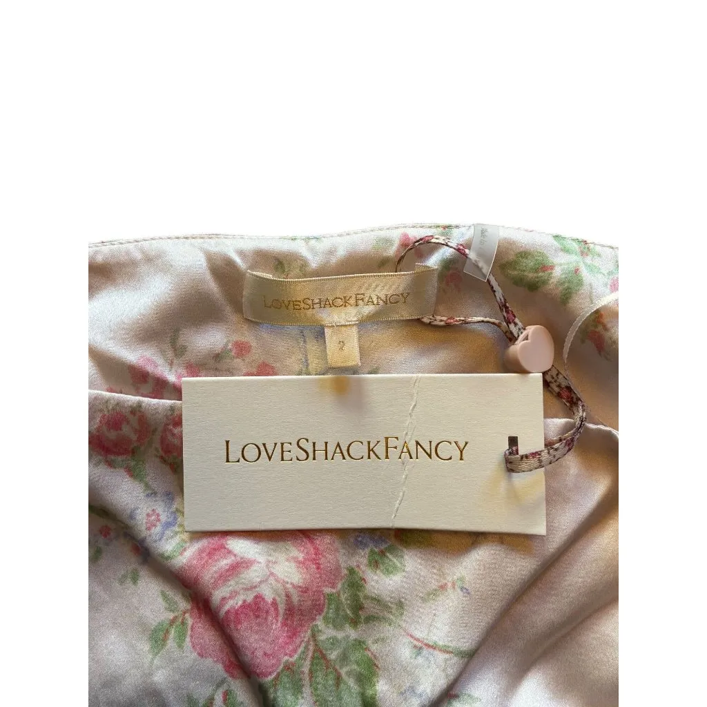 LOVESACKFANCY Ziggy Skirt in Angelic Pink 2 Satin Maxi Long Floral - Image 10