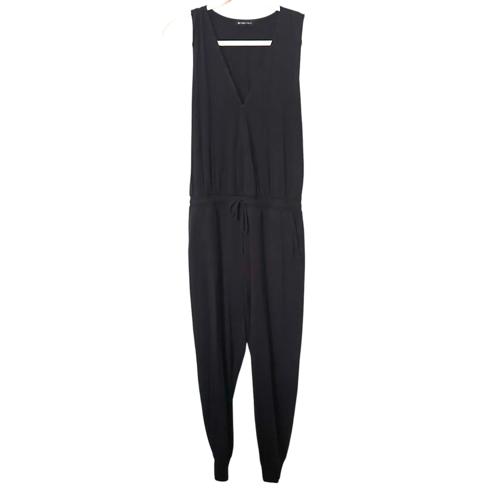 BEYOND‎ YOGA Easy Gather Slouchy Jumpsuit Black Small - Image 2