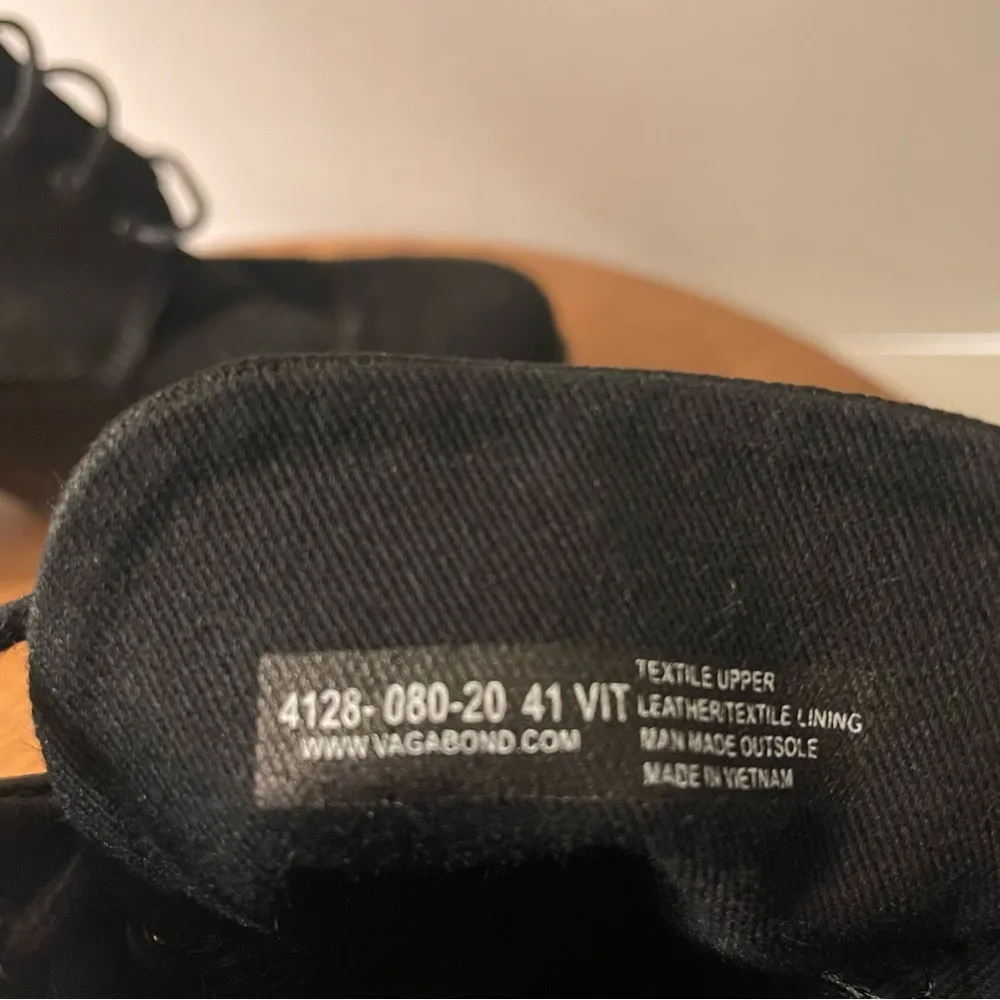 Shoemakers Black Textile Dioon Goth Grunge Ankle Booties Lug Sole -41 - Image 9