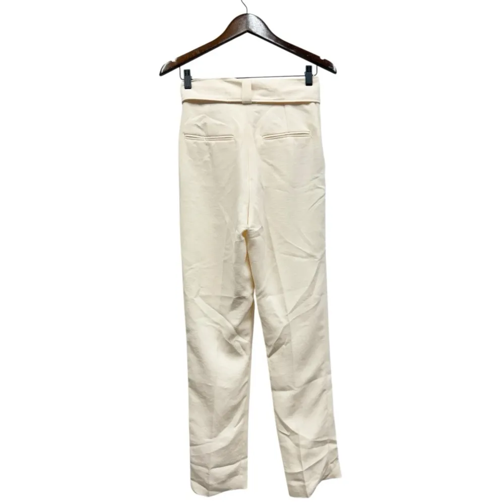 ba&sh Tied Waist Pleated Front Tiago Pants in Ecru size XS NWT - Image 8