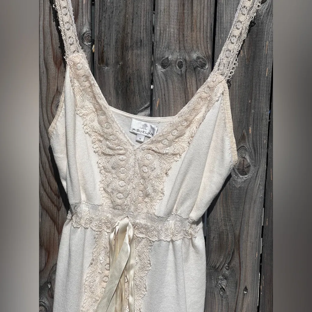 MIGUELINA Lace Cami Top Size M - Image 3