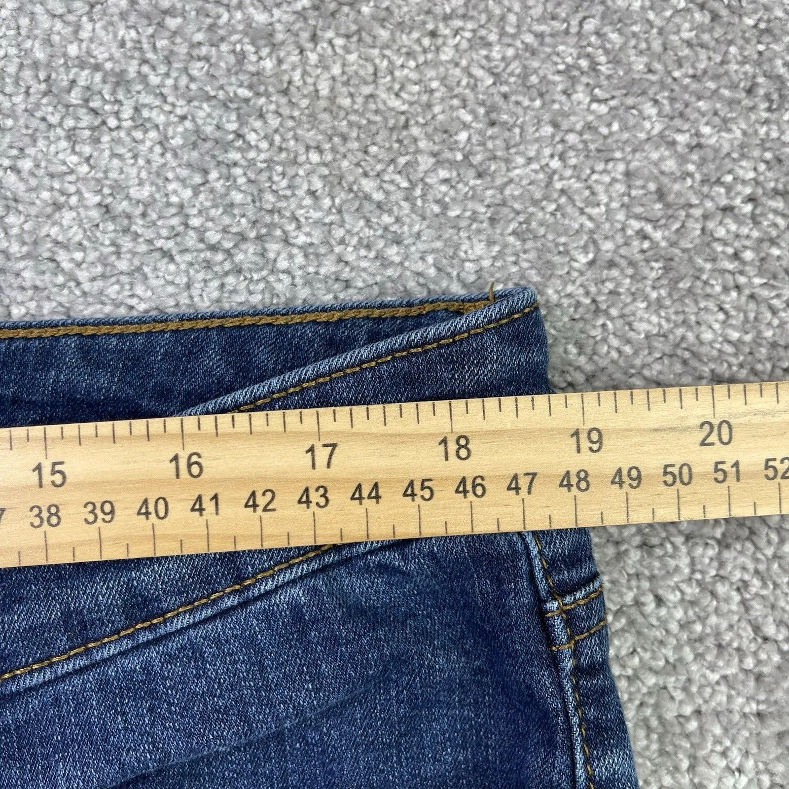 The Limited Jeans Women’s 18W Blue Bootcut High Rise Dark Wash Crop Distressed - Image 10