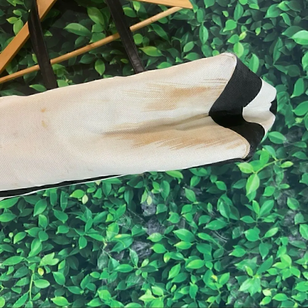 Beach / pool hello sunshine striped tote Black - Image 11