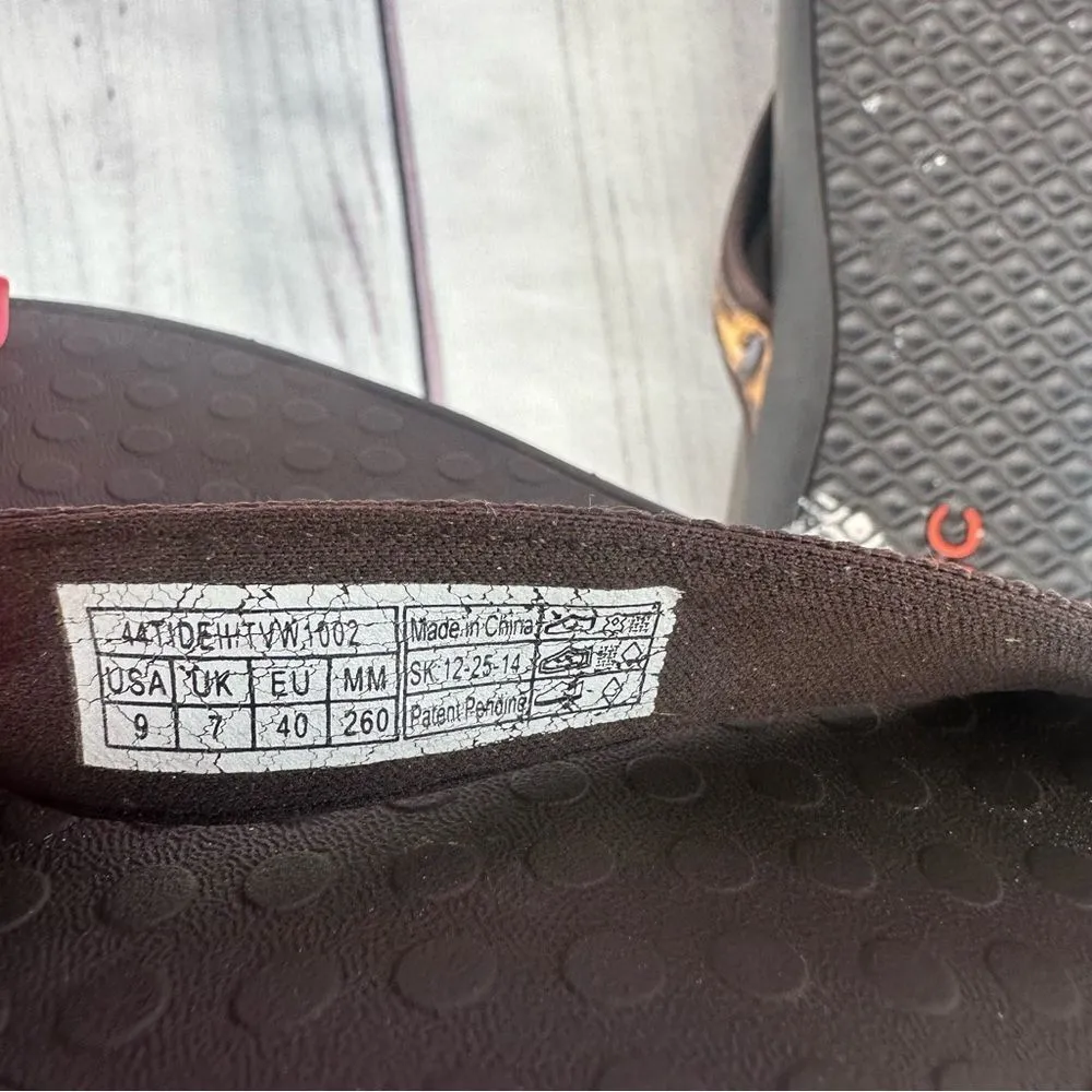 Vionic Women's Tide II Leopard Print Recovery Comfort Thong Casual Sandals Sz 9 - Image 7