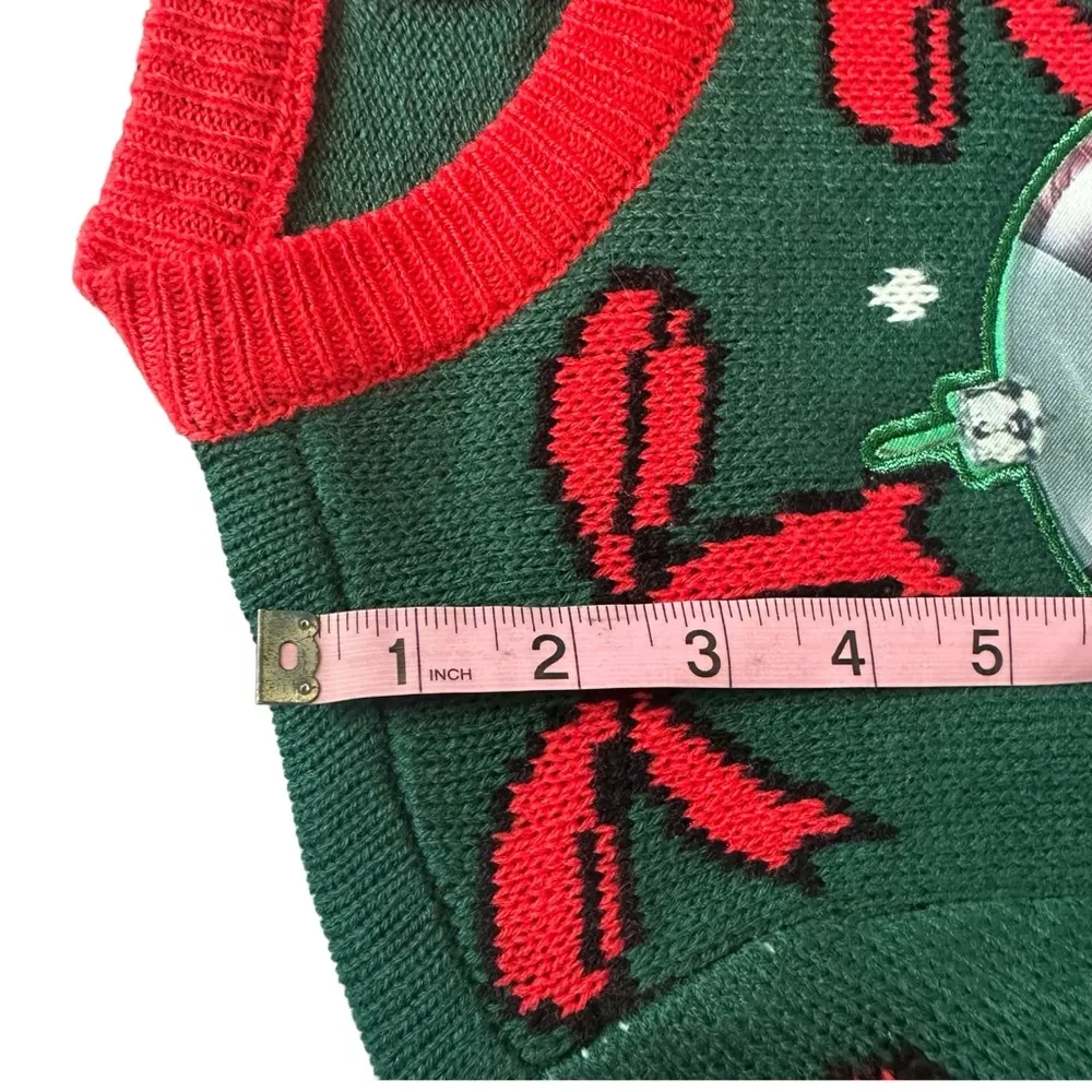 Ugly Christmas Sweater Party Sweater Dec25th Green Cat Ornament Bow Unisex - Image 7