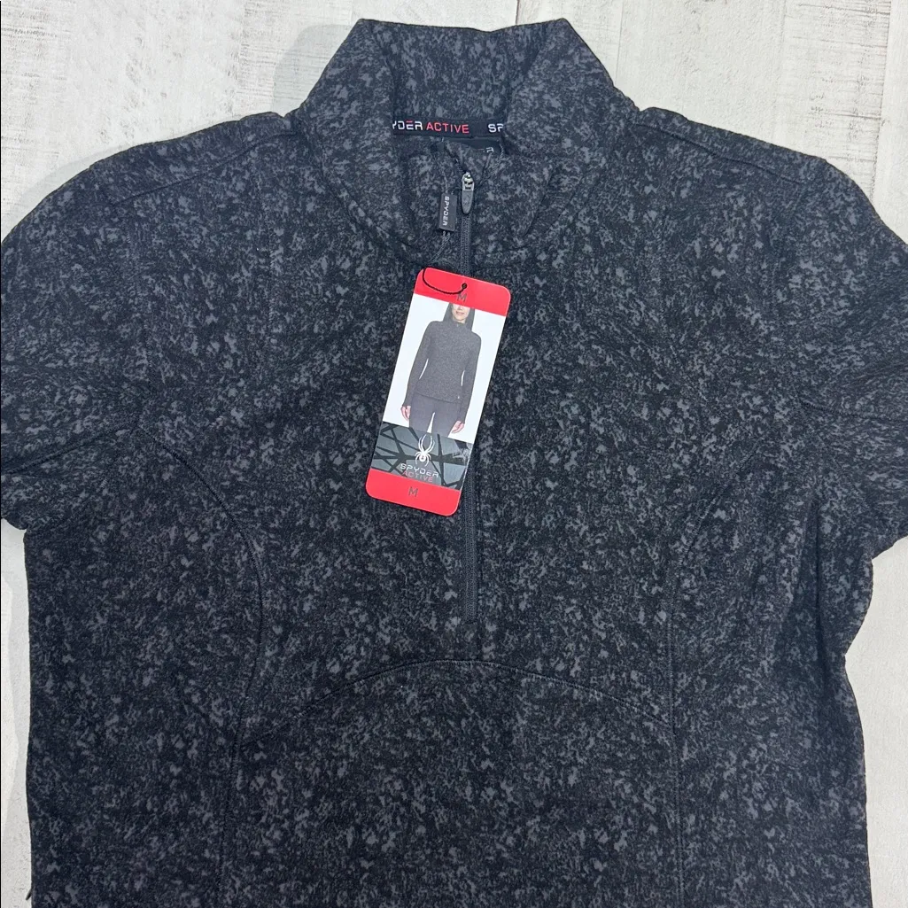 Spyder Womens 1/4 Zip Fleece
Pullover Sweater with Thumbholes - Image 9