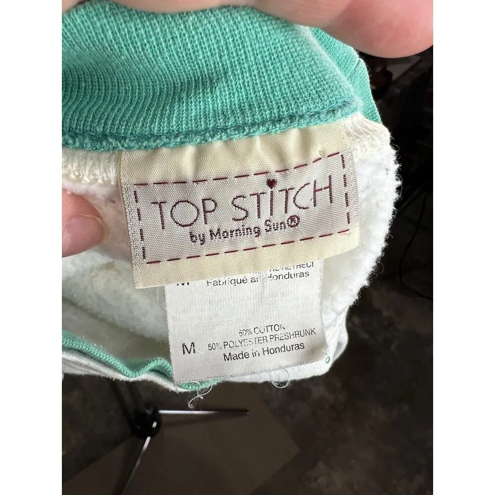 Democracy Active duty chambray denim lace sweatshirt White Size M - Image 9