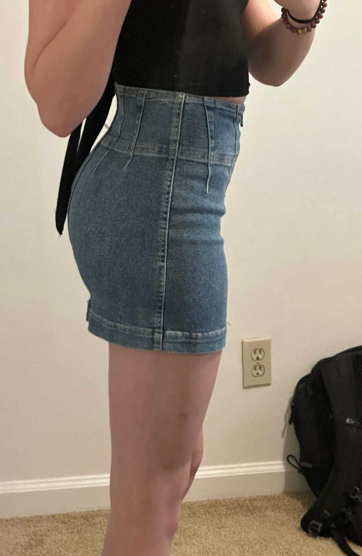 Denim Miniskirt - Image 2