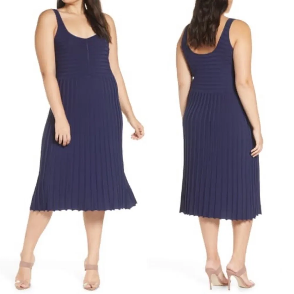 Chelsea 28 Tank Sweater Midi‎ Dress Navy Size XS - Image 3