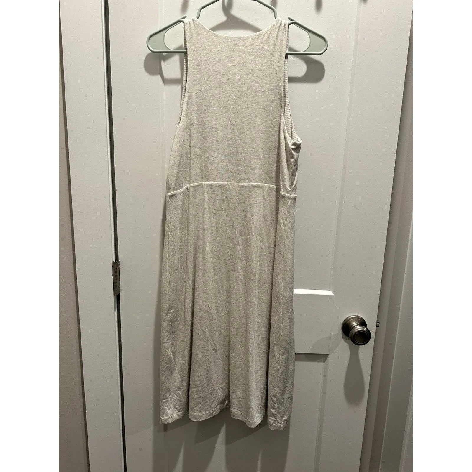 Athleta Tall Medium Women's Dress Reversible Santorini High Neck Oatmeal Heather - Image 3