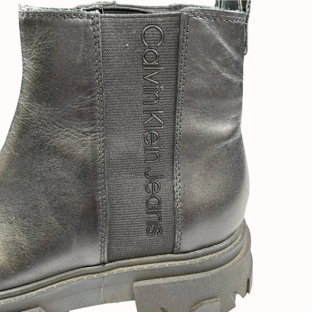 Calvin Klein Jeans Lorine Women's Black Shoes/Chelsea Boots Sz 7M SKU 4695 - Image 5