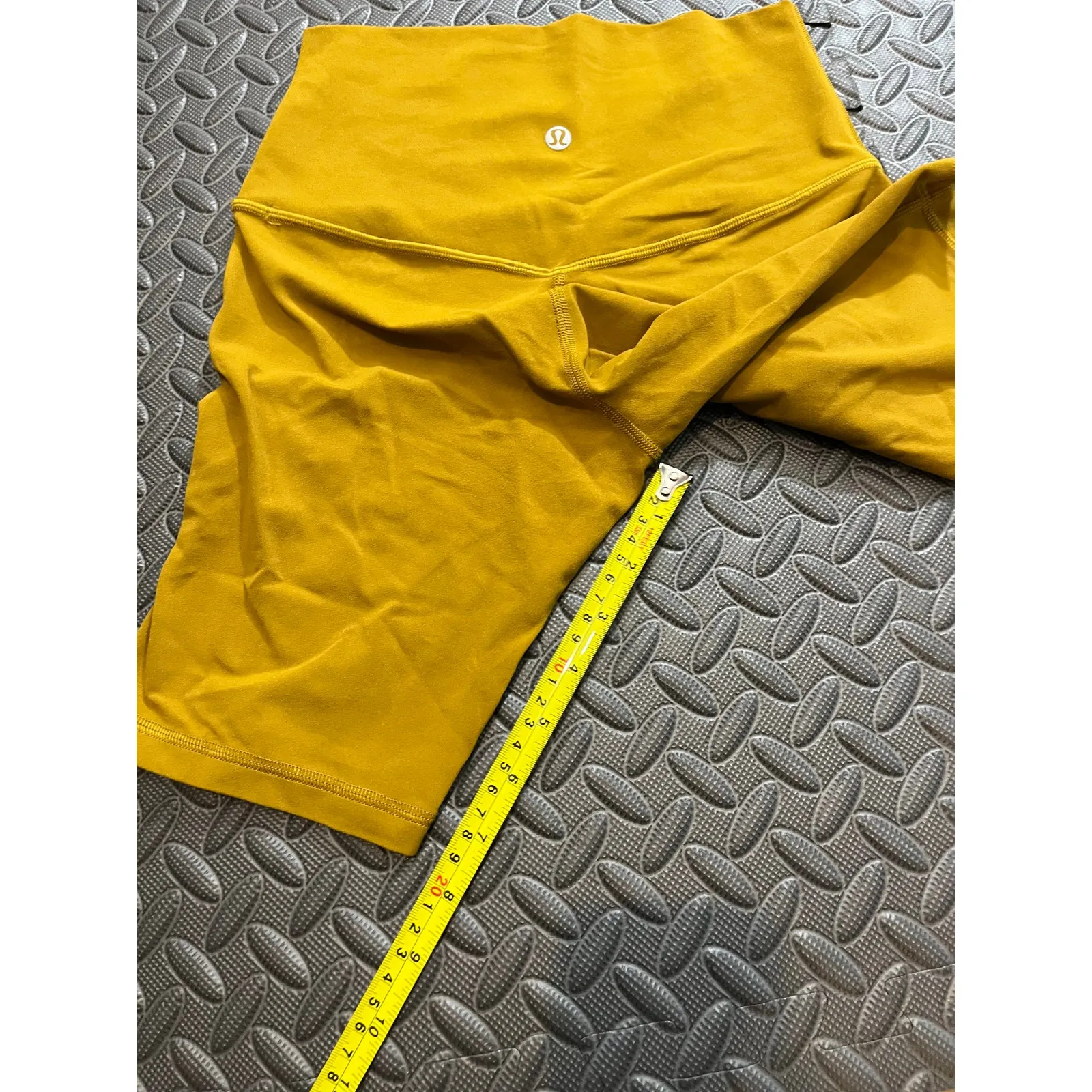 Lululemon Align Short 8" Gold Spice Womens Biker Athletic Size‎ 4 LW7BTKS - Image 7