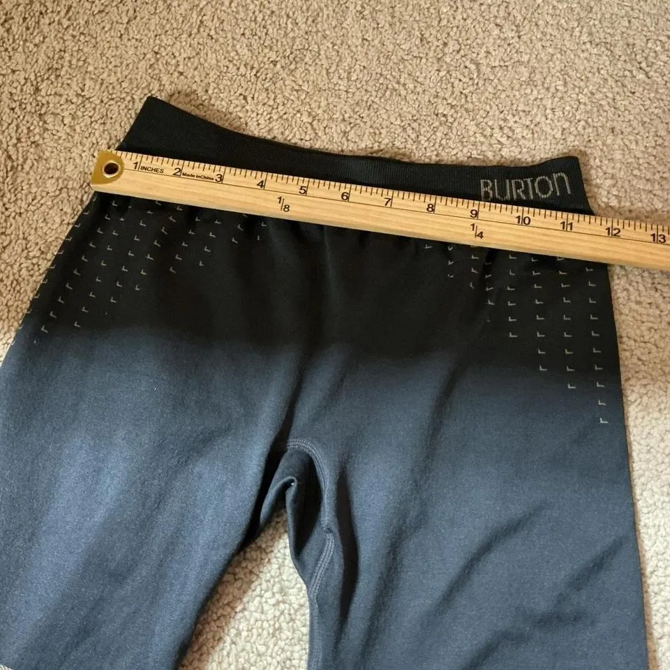 Burton Women's Base Layer Bottoms Geometric Print Charcoal Tan Mid Rise XS/S - Image 6