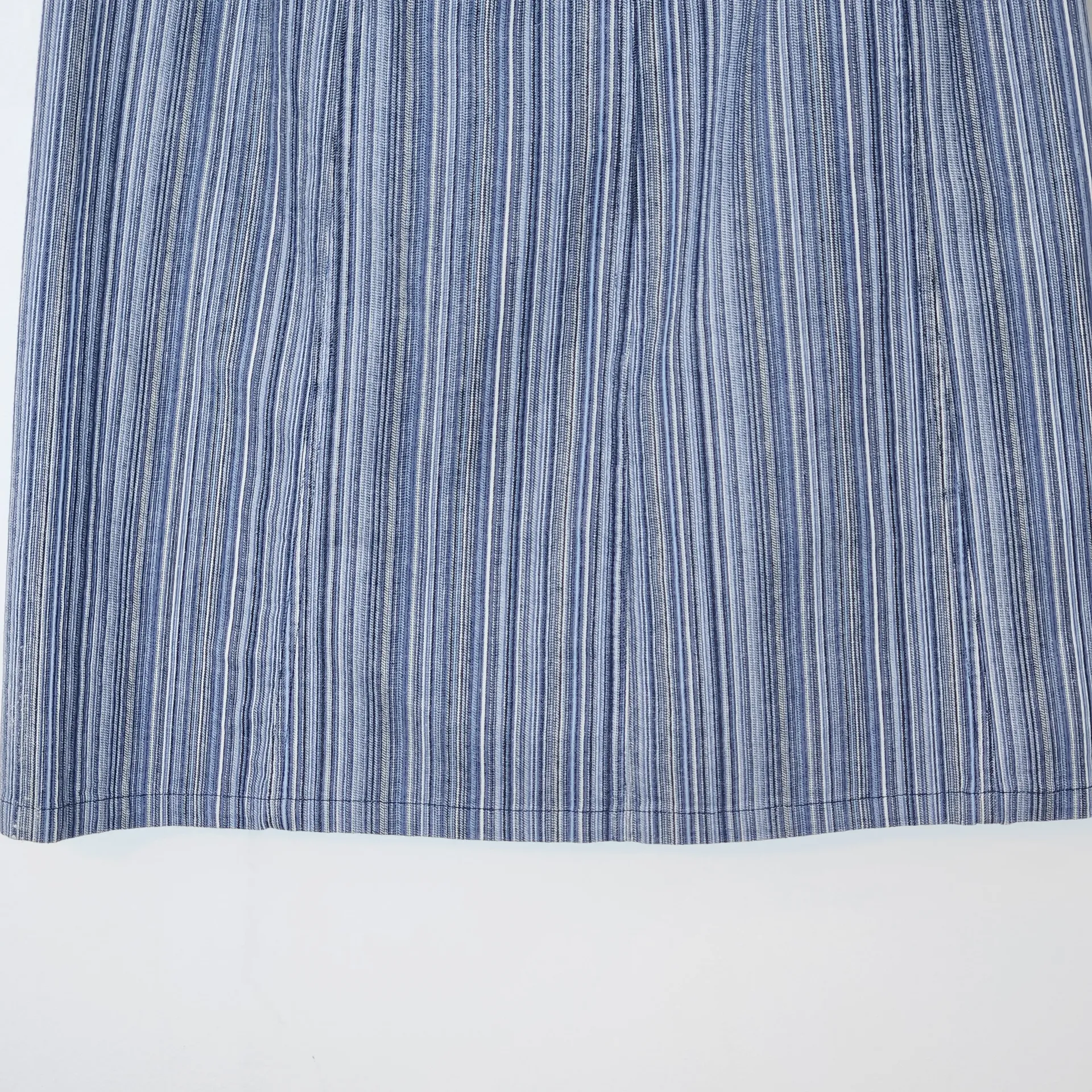 Christopher & Banks Striped Denim A-Line Skirt Size 10 - Image 3