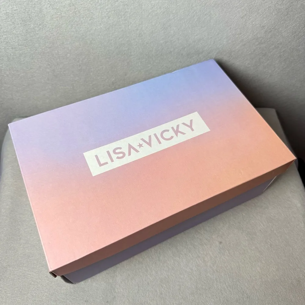 Lisa Vicky Women’s Mood Pavé Block Heel Slide Sandal in Tan and Silver size 7M - Image 9