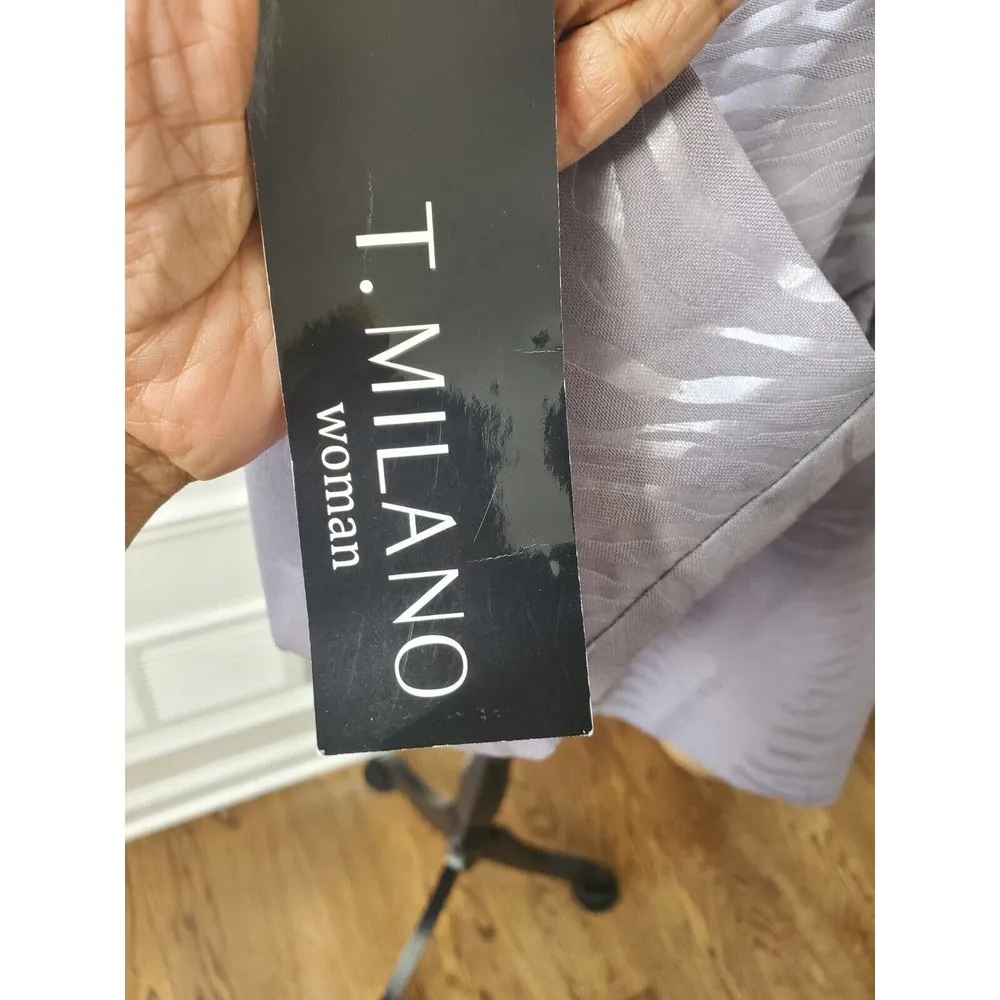 T. Milano Purple 100% Polyester Long Sleeve Single Breasted Blazer Size 22W - Image 5