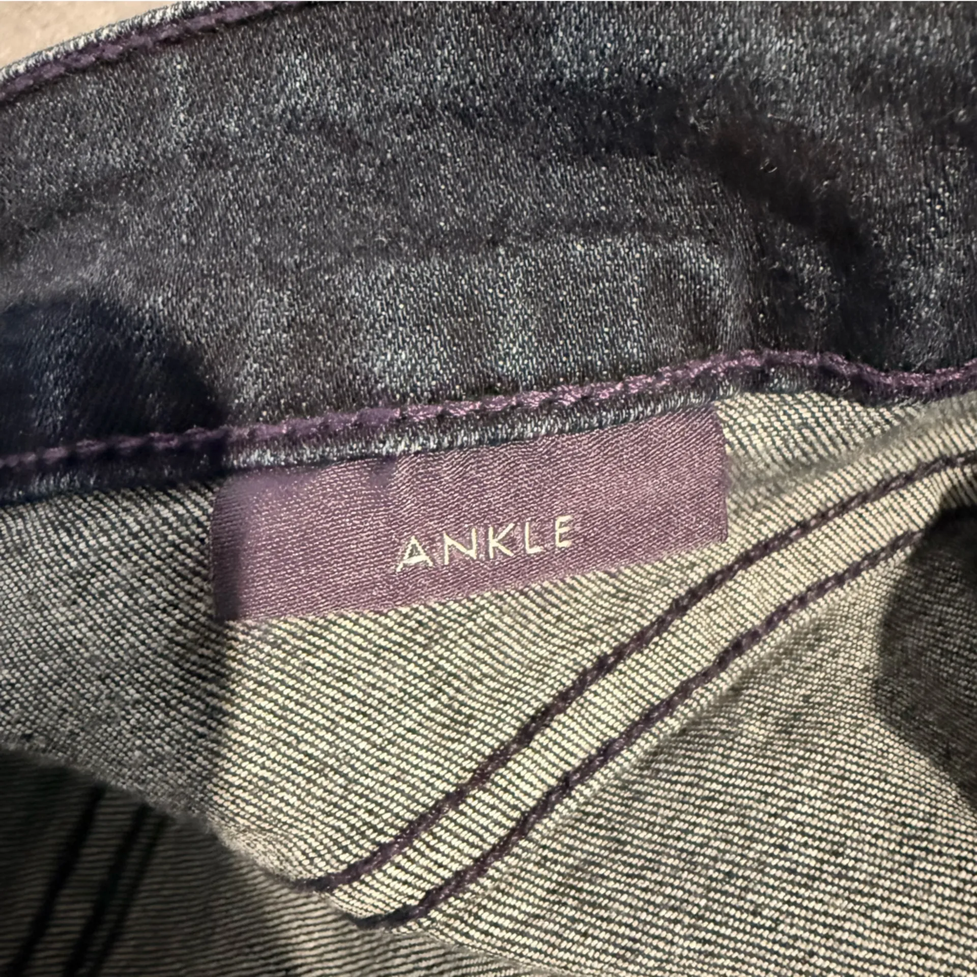 NYDJ Women's‎ Alina Ankle Skinny Jeans 12 Dark Wash Distressed Denim Shapewear - Image 8