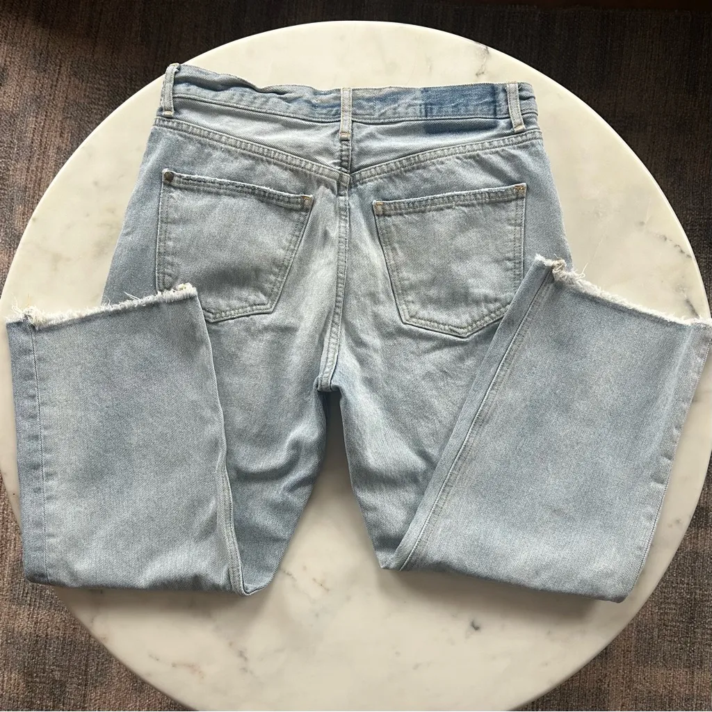 The Great The Wayne Jean Straight Leg Crop in Kentucky Wash Size 28 Gently Used Blue - Image 8