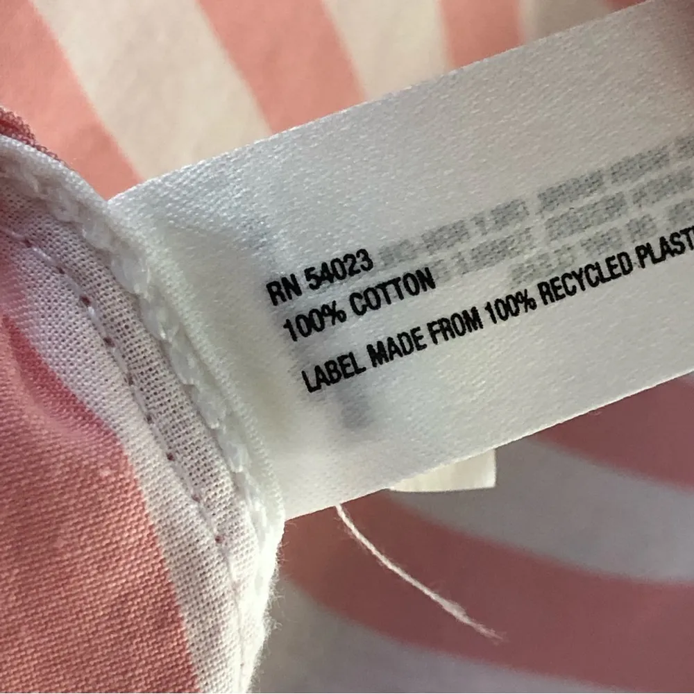 GAP Pink & White Cotton Striped Blouse Shirt S - Image 5