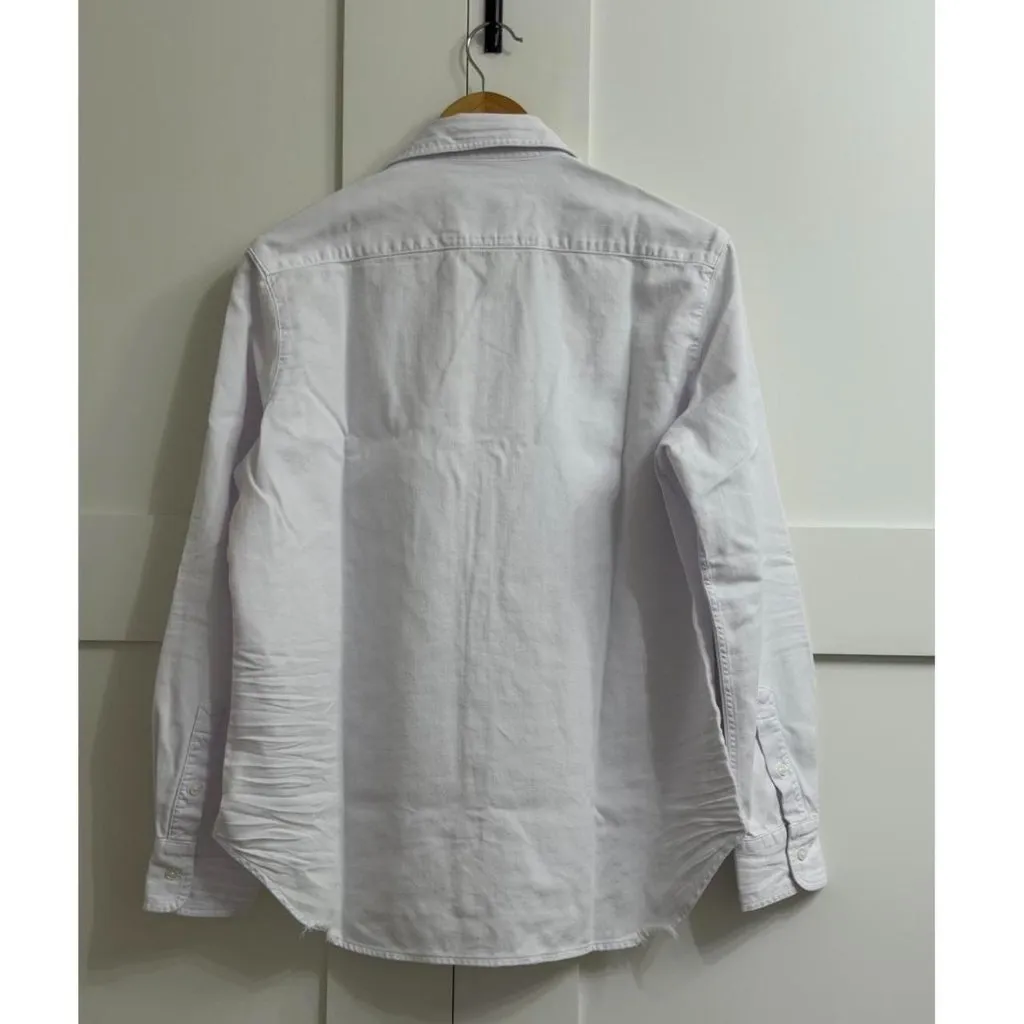 Frank & Eileen Eileen Relaxed Button Up Shirt Famous Denim, Size Small - Image 7