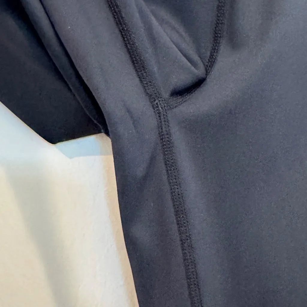 P.E Nation High Rise Athletic‎ Workout Logo Yoga Lightweight Leggings Black Tan - Image 7