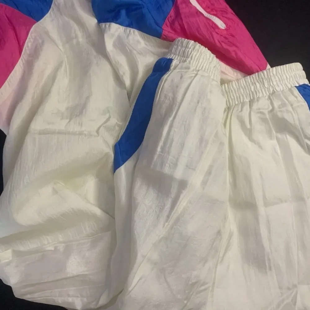 Milano Sport Windbreaker Top and leggings Women's SZ L vintage jogging track 2pc Size L - Image 8