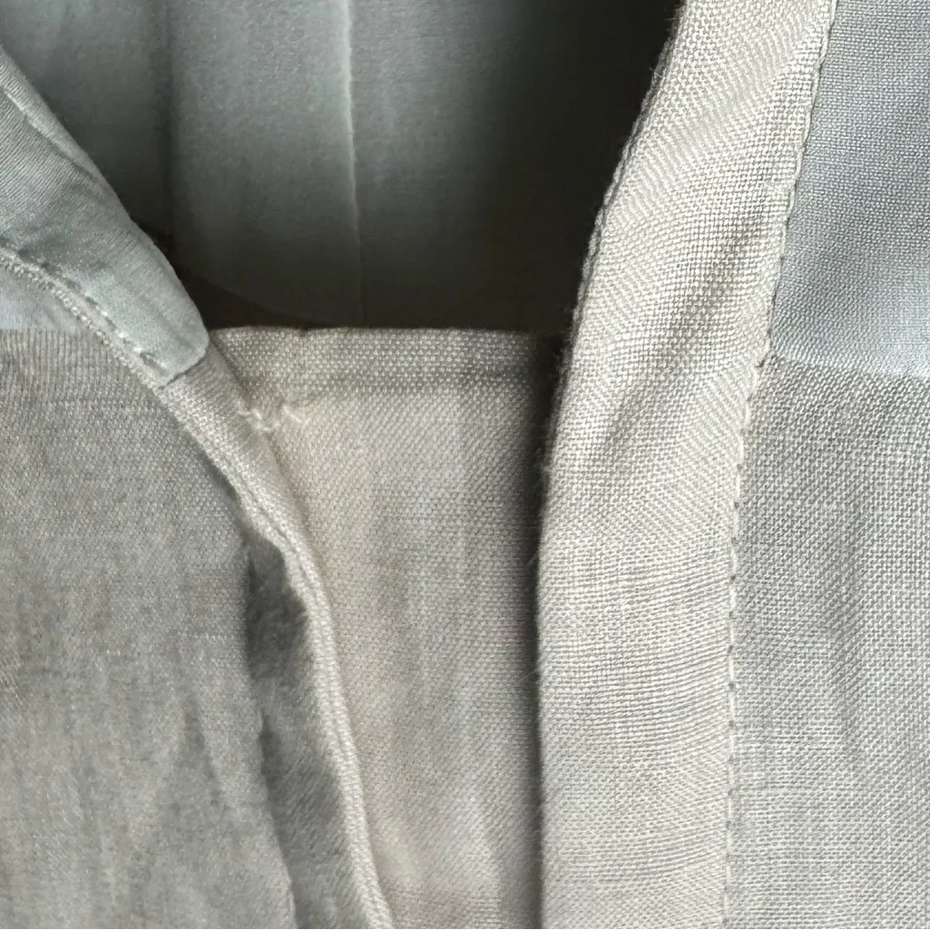 Loro Piana Linen Silk Shirt Dress knee length  40 - Image 9