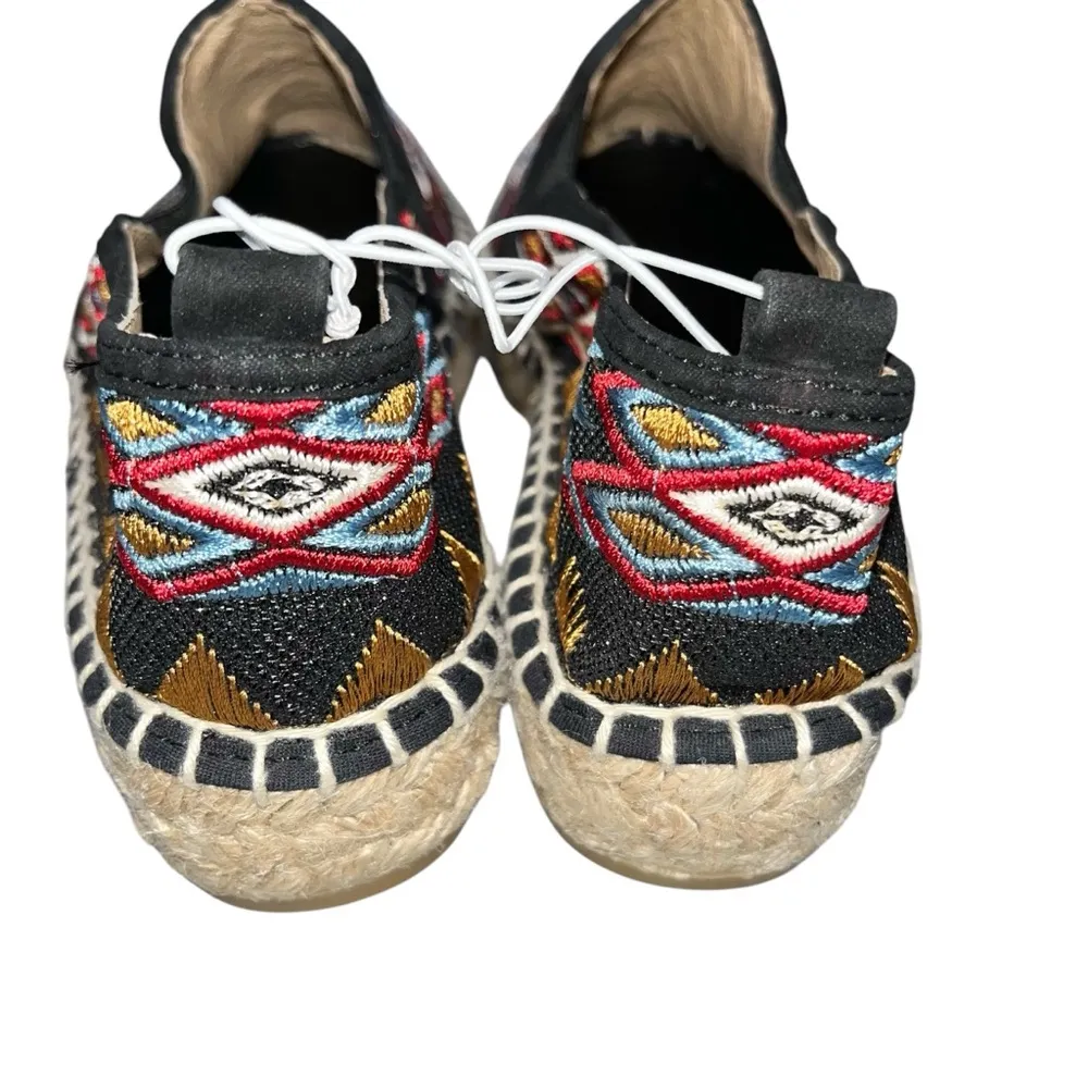 NEW Johnny Was Aldorva Embroidered Platform Espadrille Slip On Shoes size 37 6.5 - Image 7