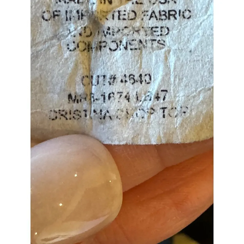 Show Me Your Mumu Shirt Women‎ Medium Black Linen Blend Cristina Crop Top Boho - Image 11