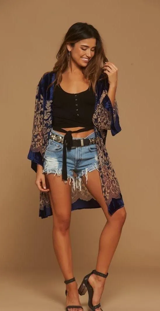 shawl wrap velvet festival kimono - Image 6