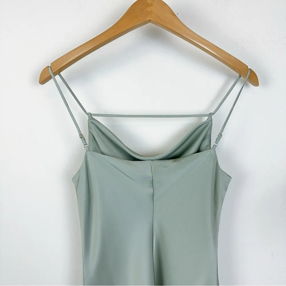 NWT J.ING Pistachio Draped Slip Midi Dress Size XS - Image 6