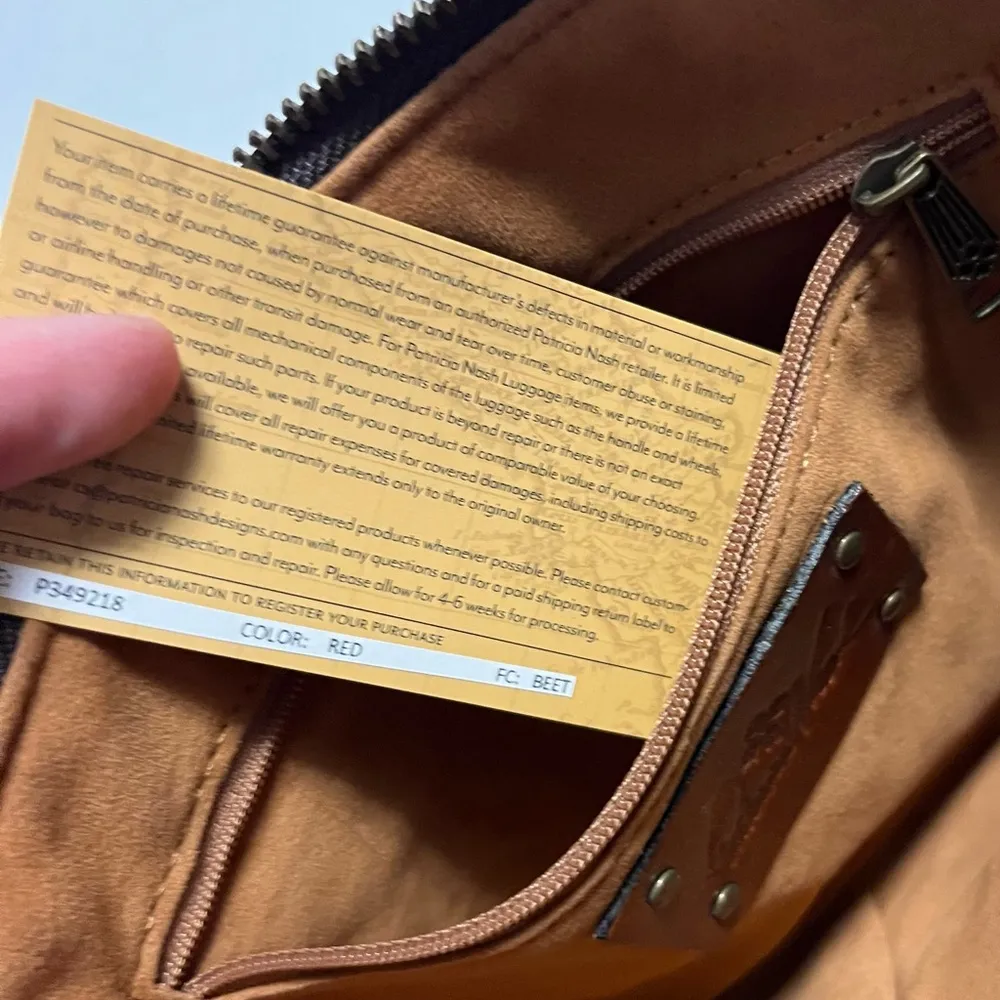 Patricia Nash Clutch Cassini Bag in Peruvian Tapestry NWT Zipper & Dust Bag - Image 6